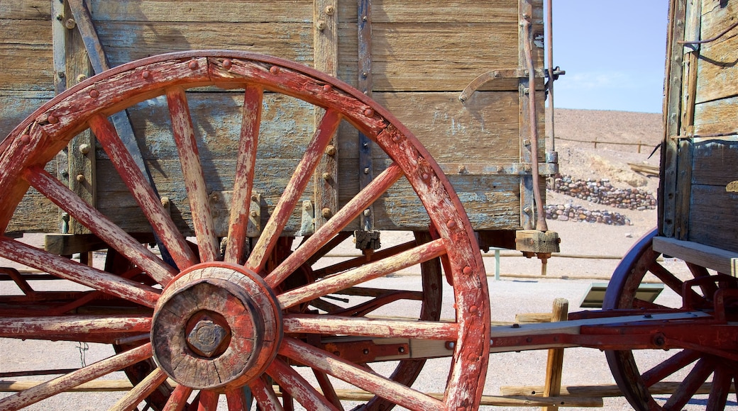 Death Valley showing railway items, tranquil scenes and heritage elements