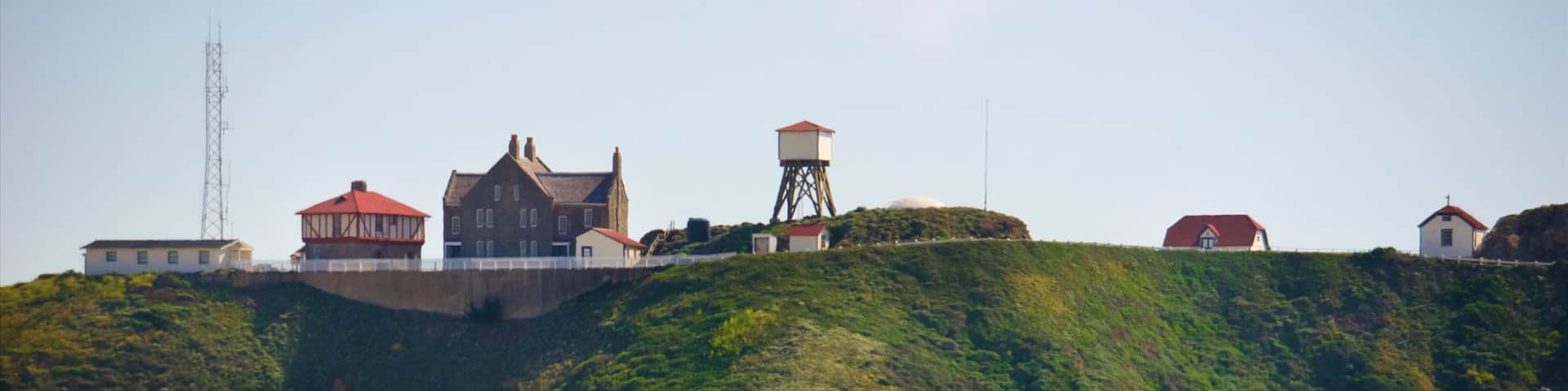 Point Sur Lighthouse which includes farmland