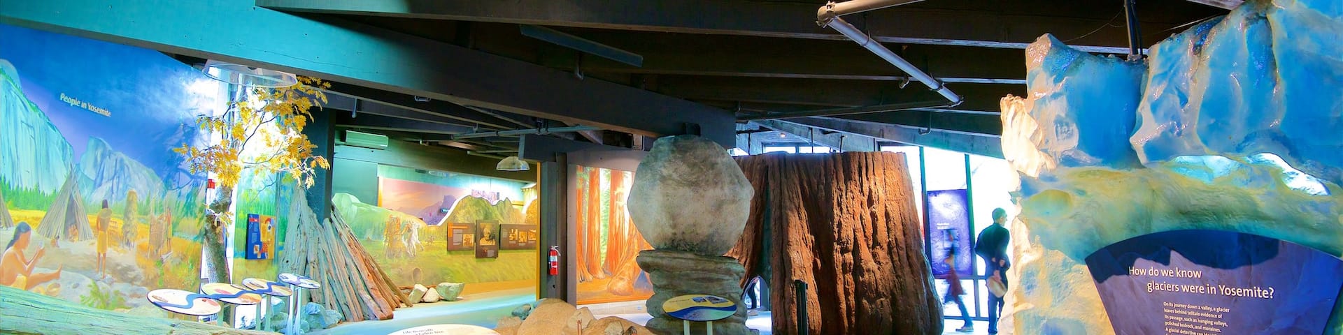 Yosemite Visitor Center showing interior views