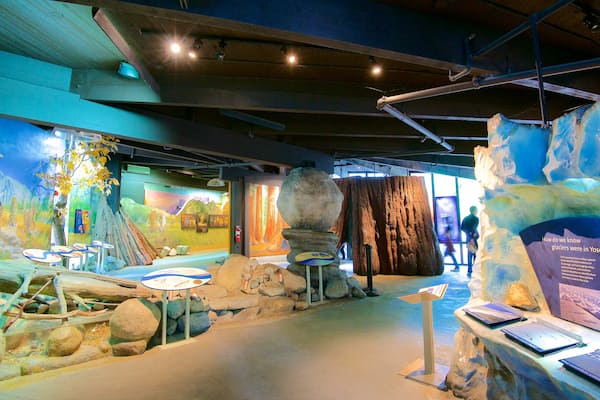 Yosemite Visitor Center showing interior views