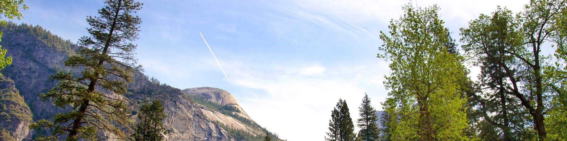 Yosemite National Park featuring a river or creek, tranquil scenes and mountains