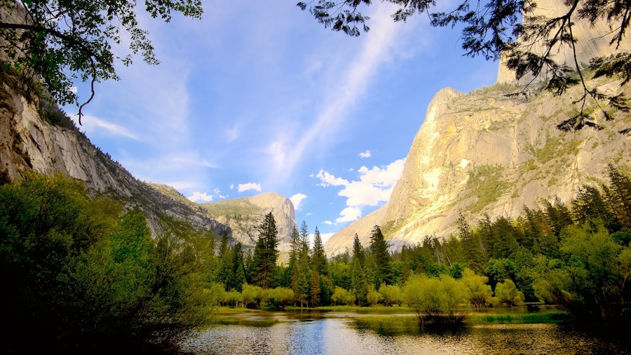 Yosemite National Park which includes tranquil scenes, landscape views and mountains