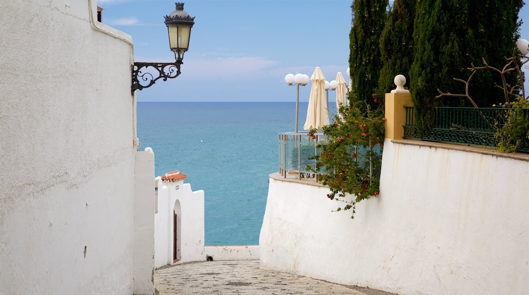 Salon Beach showing a coastal town and general coastal views