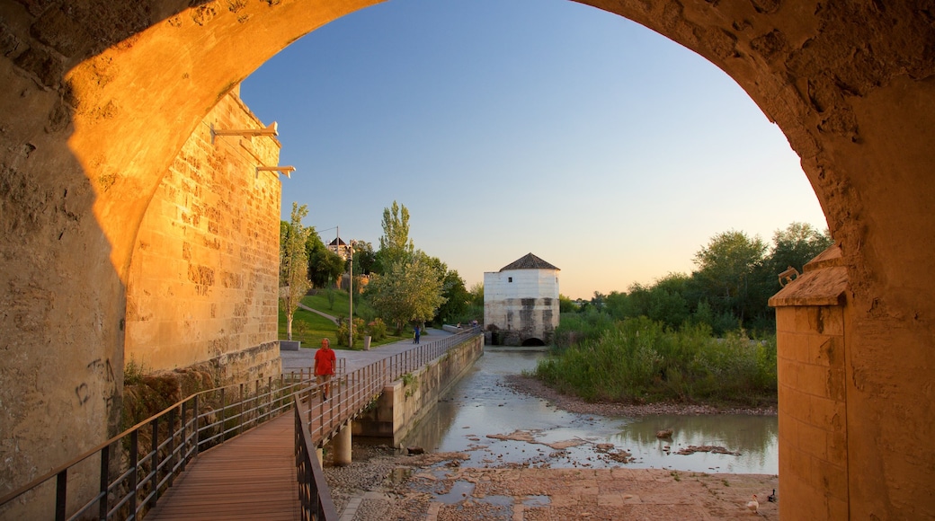 Roman Bridge showing a river or creek