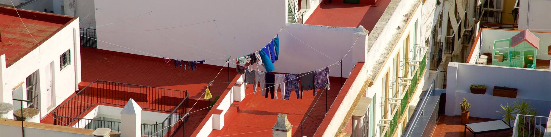 Torre Tavira showing a small town or village