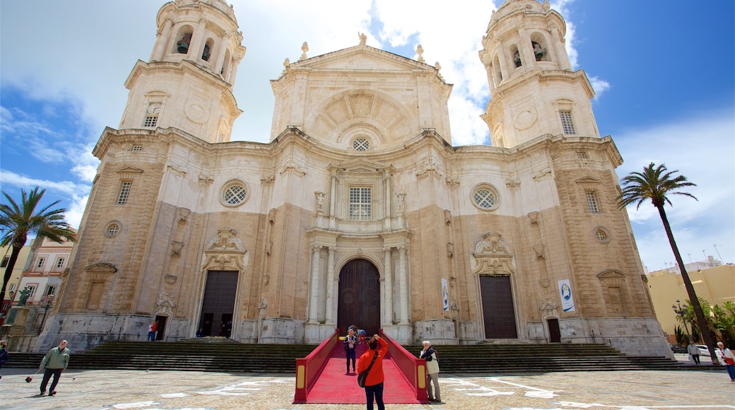 Catedral Nueva som visar historiska element och en kyrka eller katedral