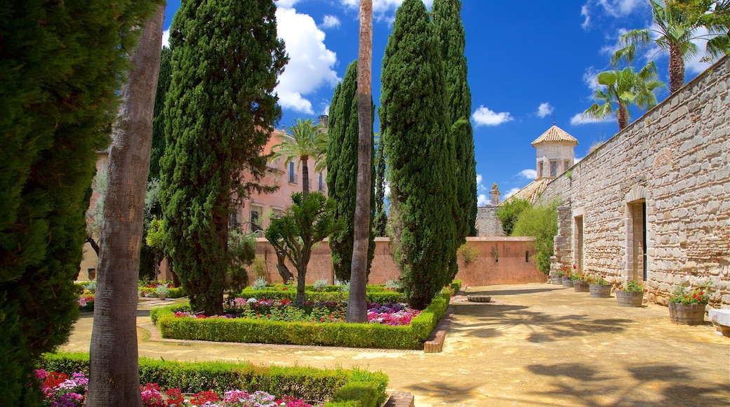 Jardines del Alcázar mostrando un jardín