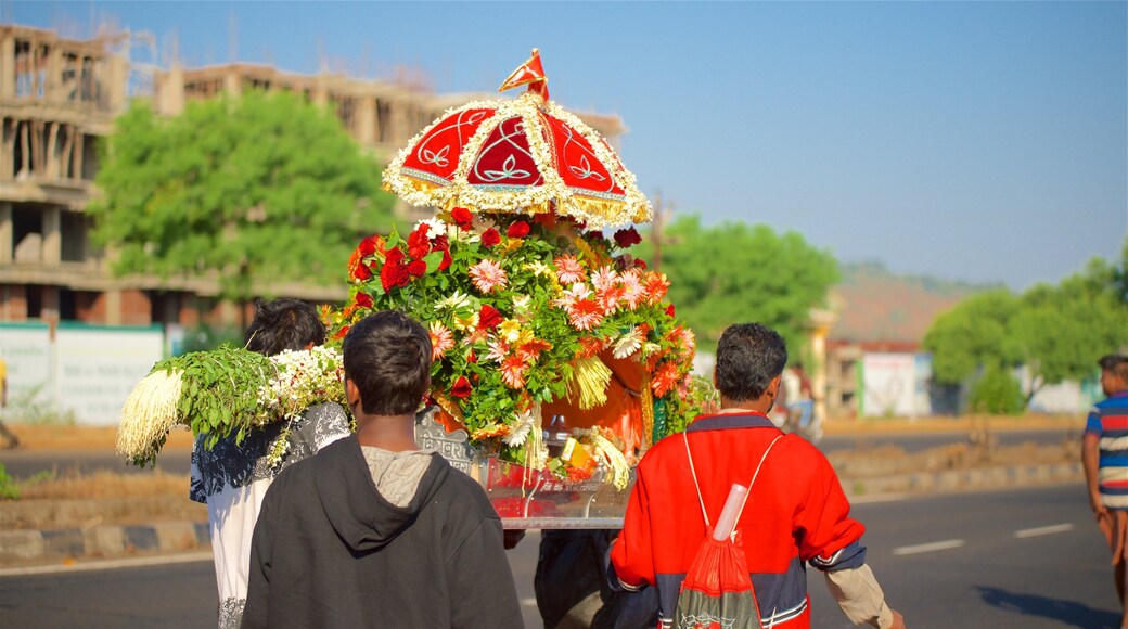 Sai Baba Temple as well as a small group of people