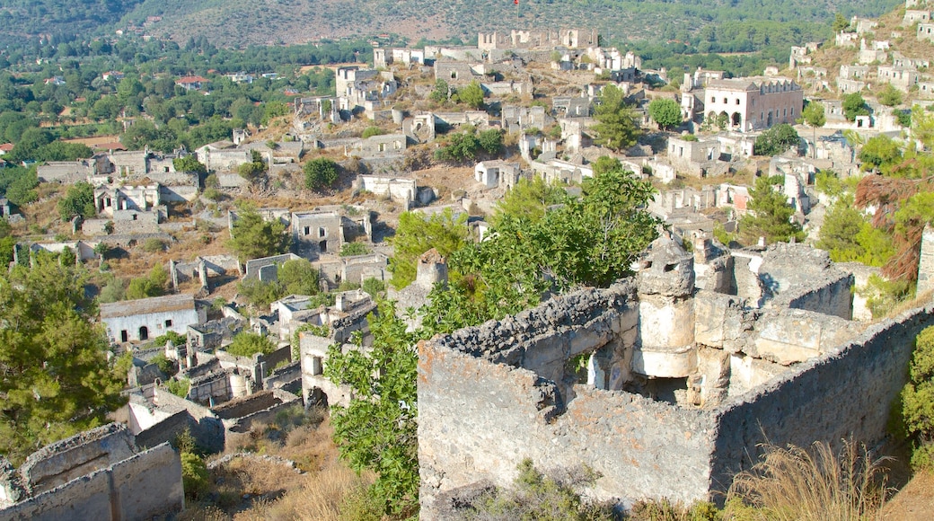 Kayaköy mit einem Geschichtliches, Ruine und Landschaften