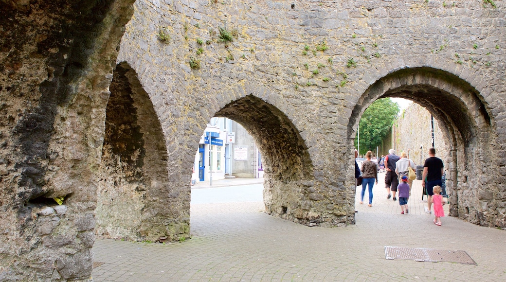 Tenby showing heritage elements as well as a family