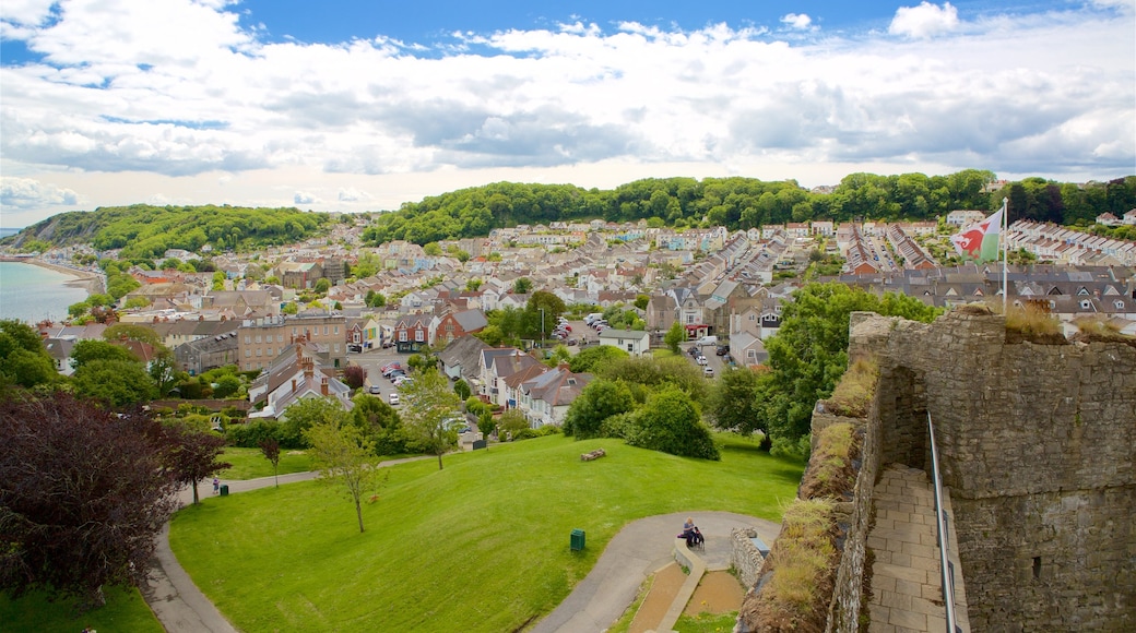 Mumbles which includes views, a small town or village and heritage elements