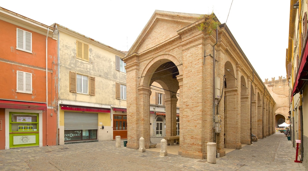 Antica Pescheria mostrando escenas urbanas y elementos del patrimonio