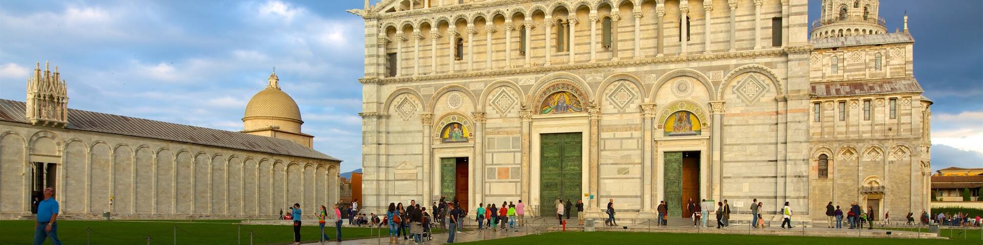 Cathedral of Volterra which includes a church or cathedral and heritage architecture