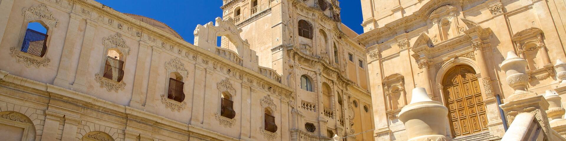 Cathedral of Noto featuring a church or cathedral and heritage architecture