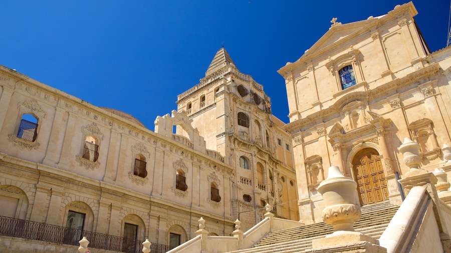 Cathedral of Noto featuring a church or cathedral and heritage architecture
