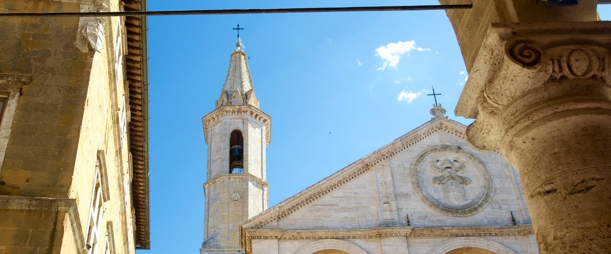 Cathedral of Pienza featuring heritage elements, a church or cathedral and religious elements
