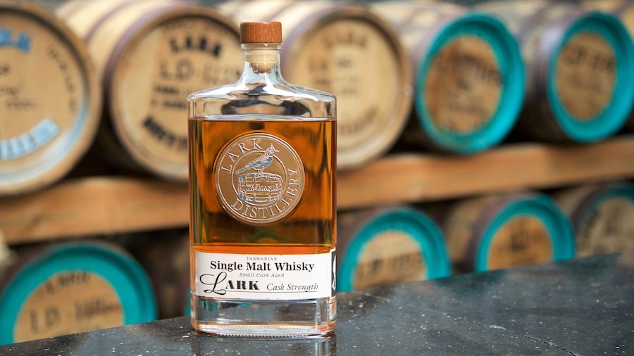 Lark Distillery showing drinks or beverages