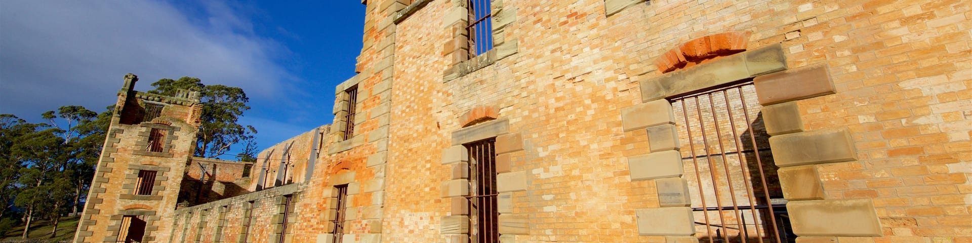 Port Arthur Historic Site featuring chateau or palace, heritage elements and building ruins