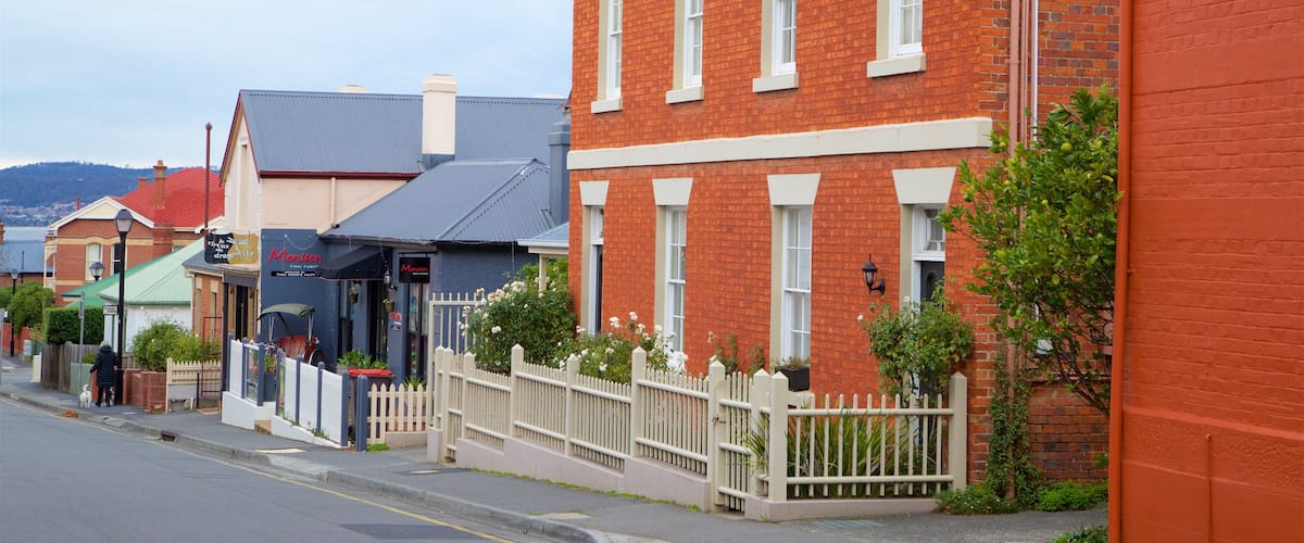 Battery Point featuring a house and street scenes