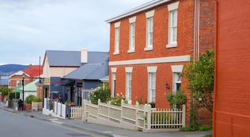 Battery Point das einen Haus und Straßenszenen