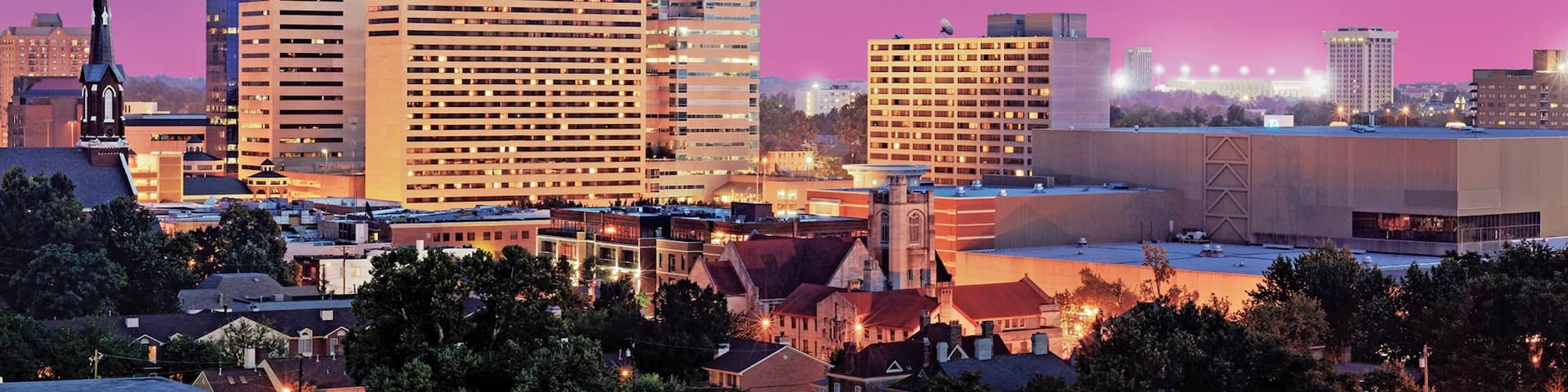 Lexington featuring a city and a sunset
