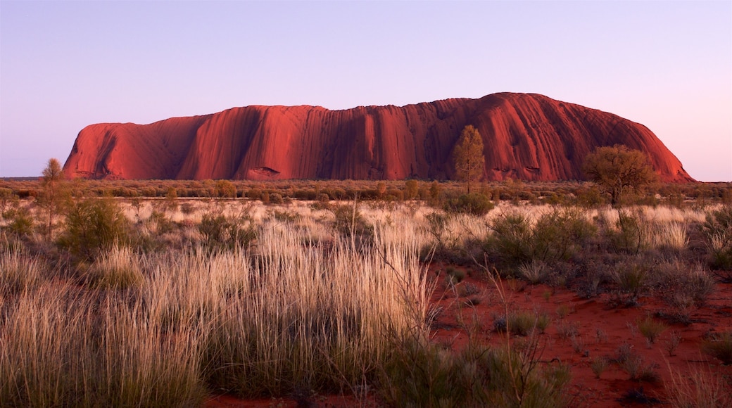 Australia fasiliteter samt rolig landskap og ørkenutsikt