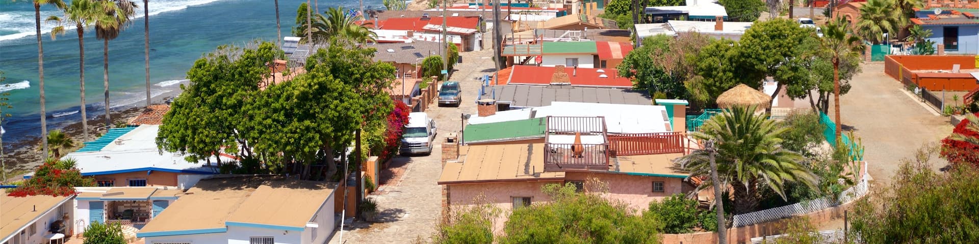 Puerto Nuevo showing tropical scenes, landscape views and a coastal town