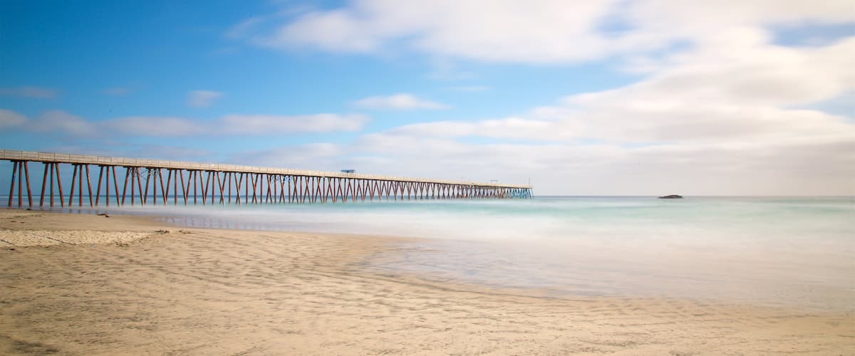 Rosarito toont een zandstrand