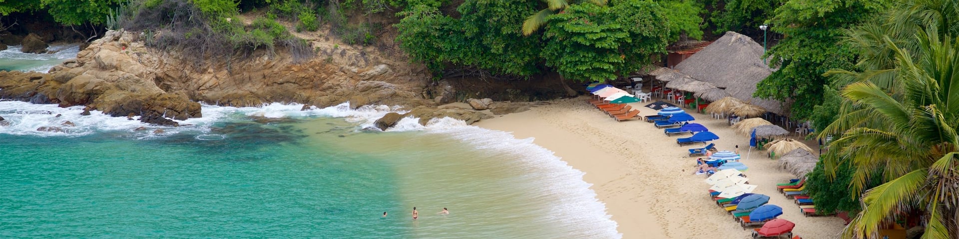 Carrizalillo Beach which includes tropical scenes, rocky coastline and general coastal views