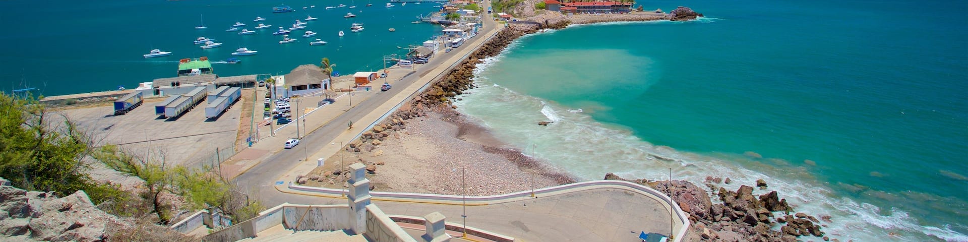 Northern Mexico which includes mountains and general coastal views