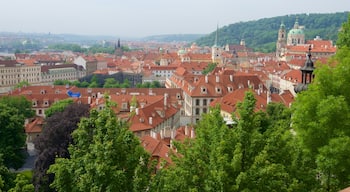 Mala Strana showing landscape views and a city