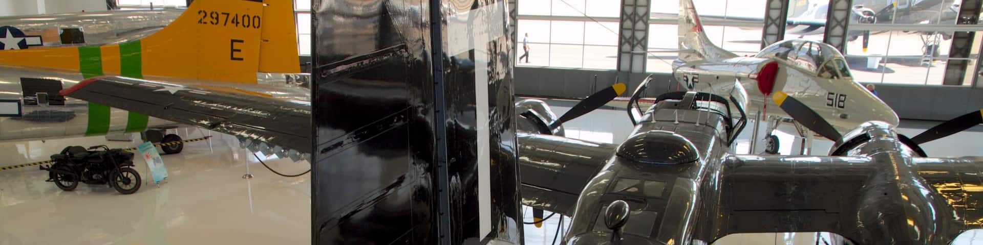 Lyon Air Museum showing interior views and aircraft