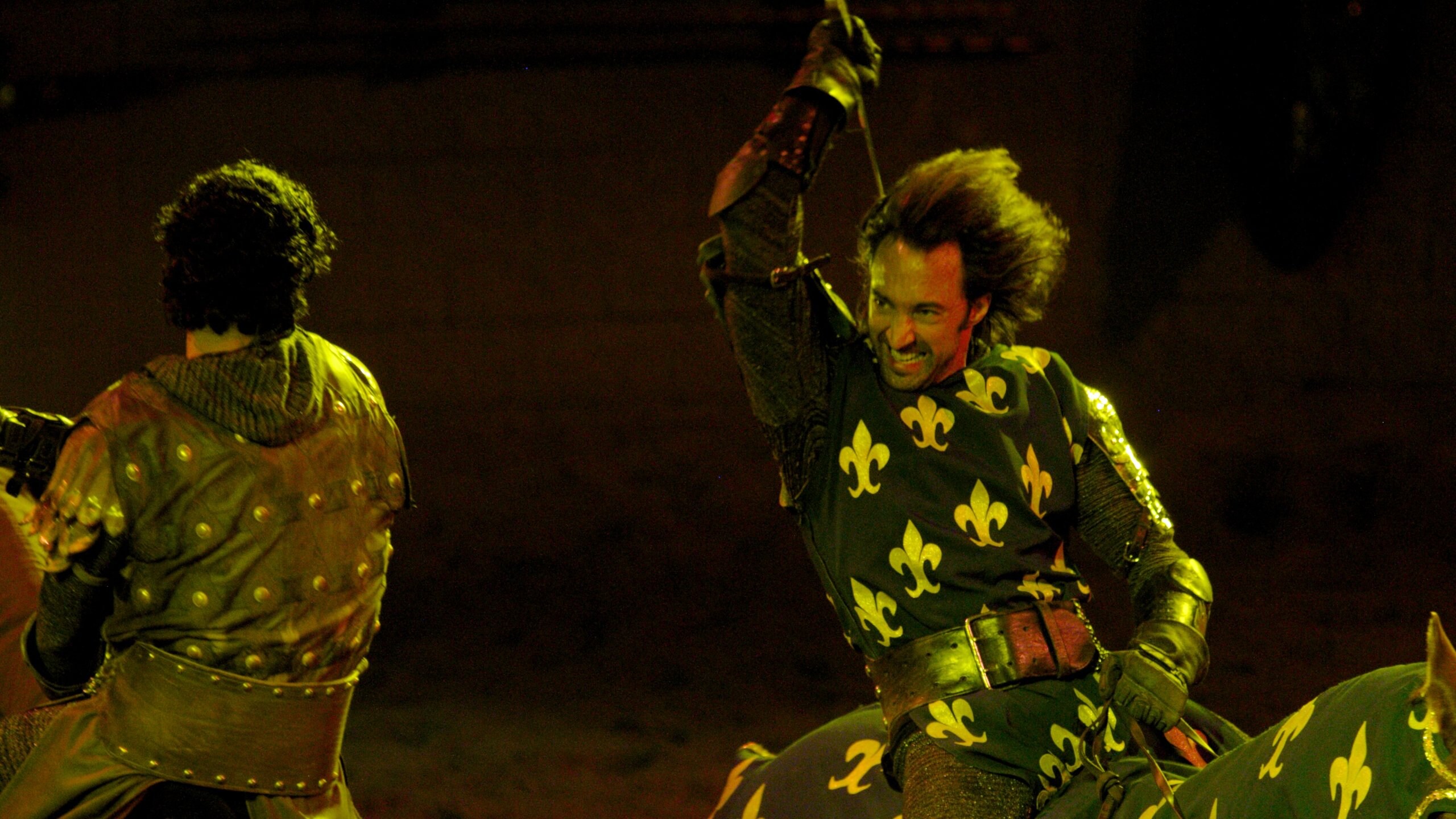 Orange County featuring night scenes, performance art and horseriding