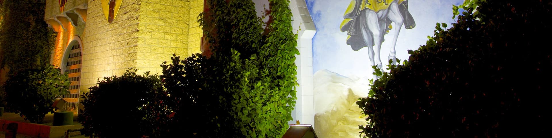 Medieval Times which includes performance art, a park and night scenes