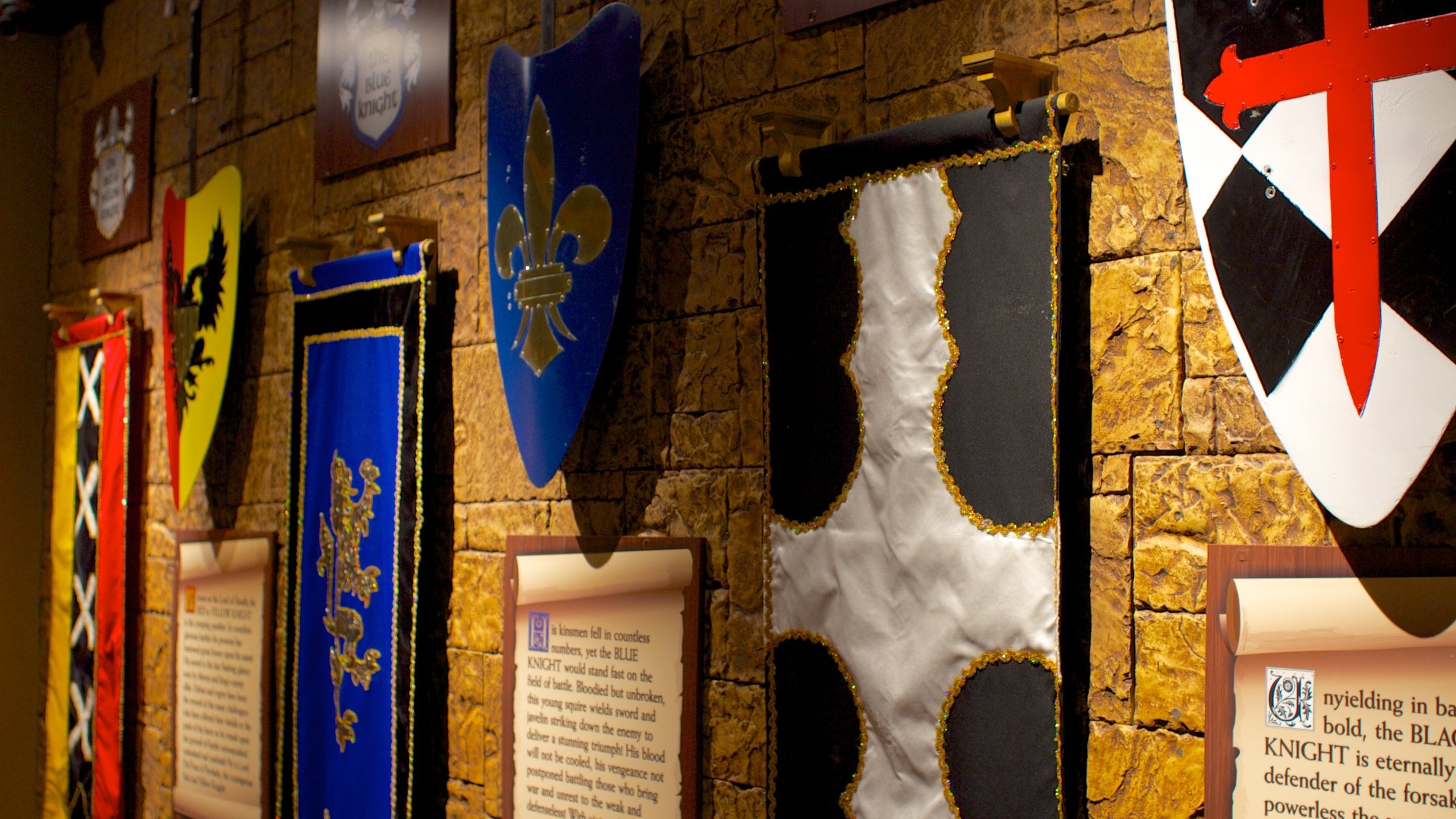 Medieval Times showing interior views