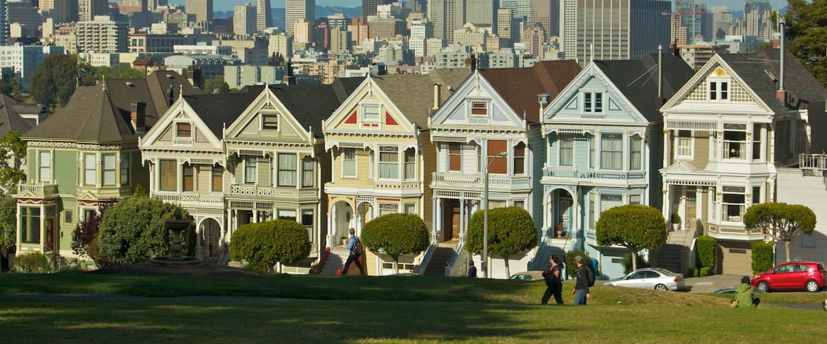 San Francisco das einen Wolkenkratzer, Haus und Stadt