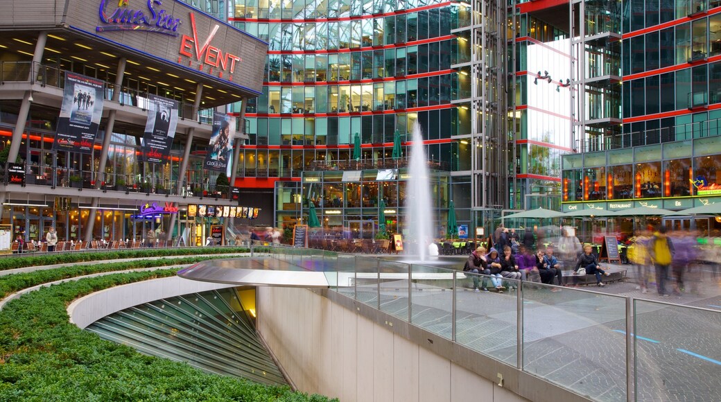 Berlin which includes a square or plaza, modern architecture and a city