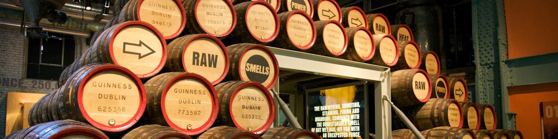 Guinness Storehouse featuring drinks or beverages and interior views