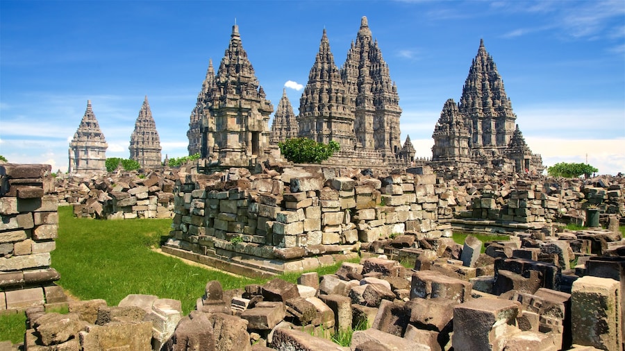 Prambanan Temple which includes heritage architecture and a ruin