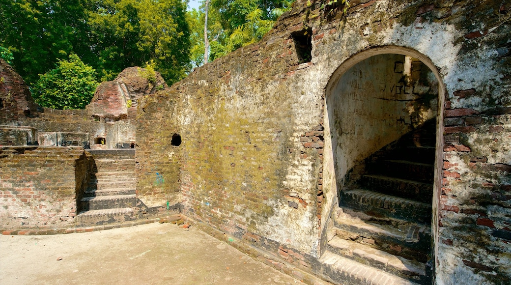 Kepulauan Seribu National Park featuring heritage elements and building ruins