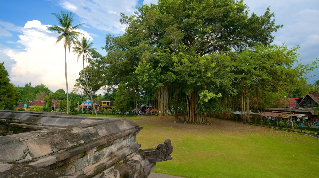 Candi Mendut which includes a garden