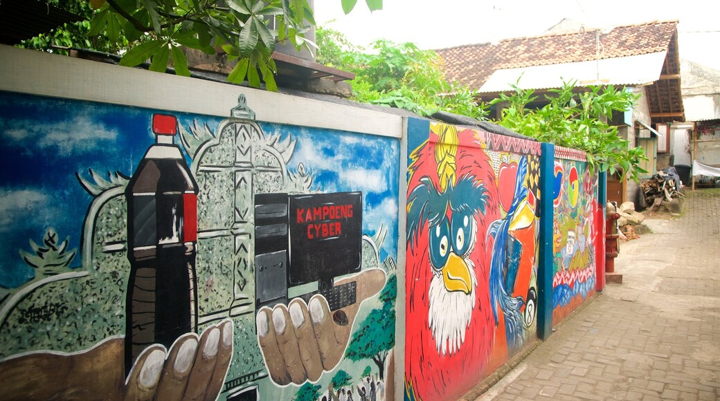 Yogyakarta che include arte urbana