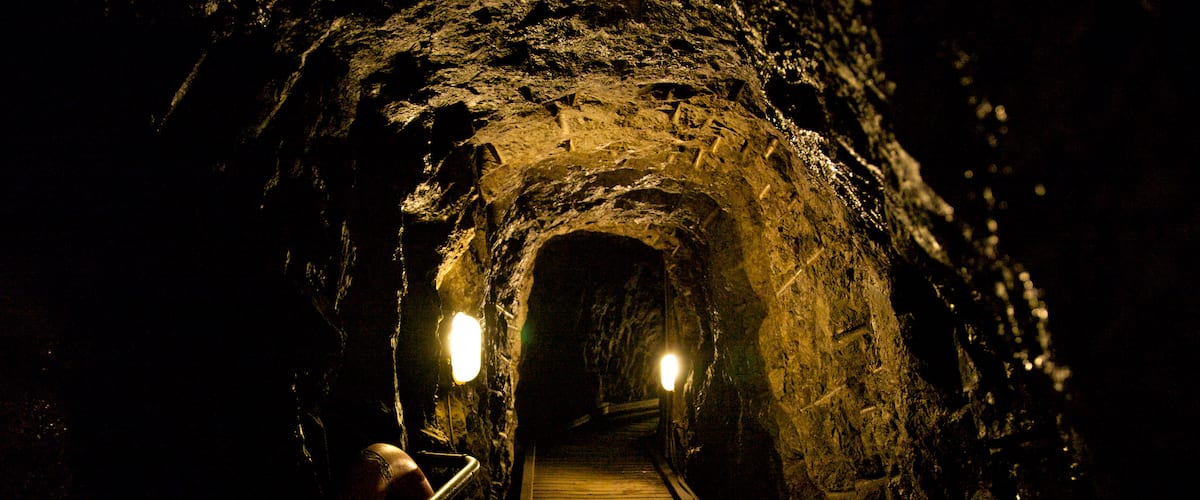 Marble Arch Caves showing caving