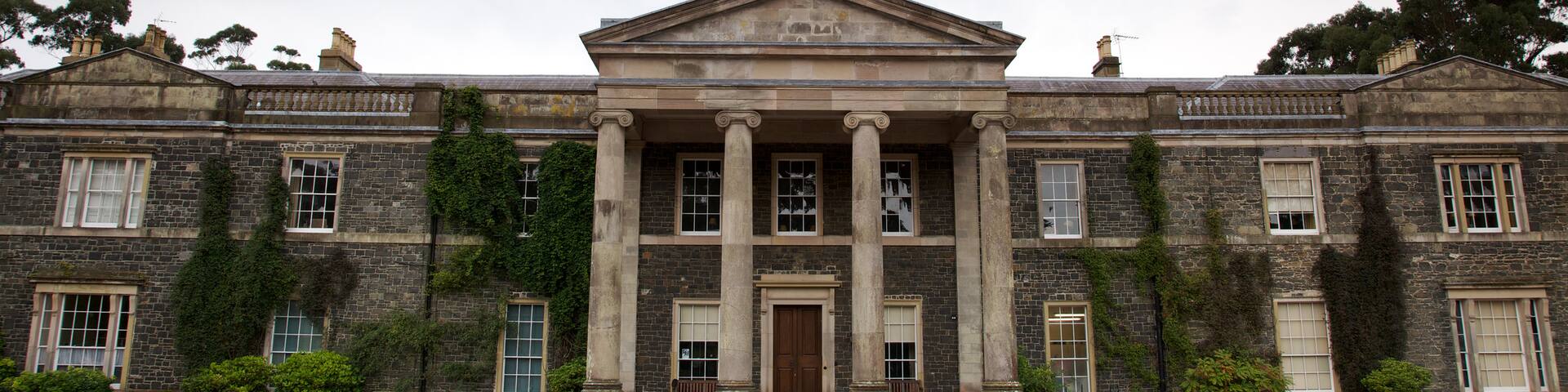 Mount Stewart which includes heritage architecture and a house