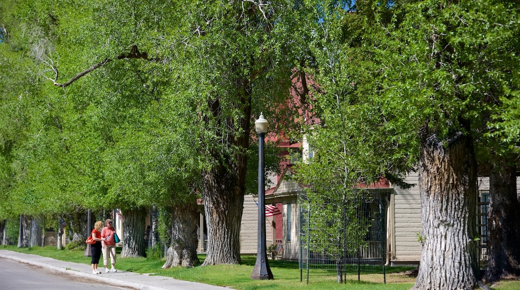 Fort Yellowstone Historic District featuring hiking or walking and a small town or village as well as an individual femail