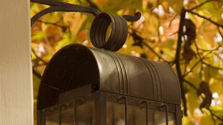 Shaker Village of Pleasant Village inclusief historisch erfgoed en herfstkleuren