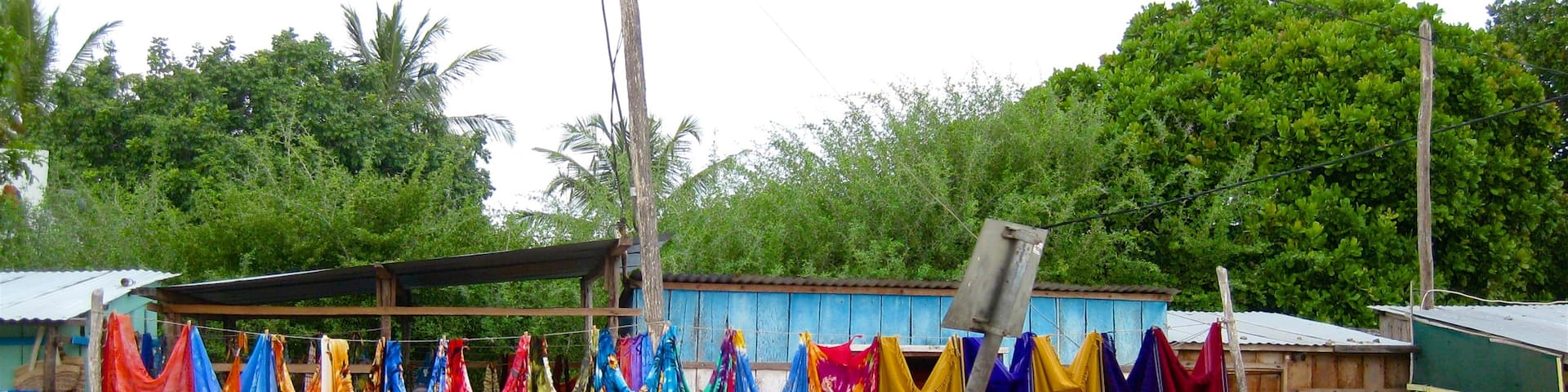 Inhambane featuring heritage elements as well as an individual male