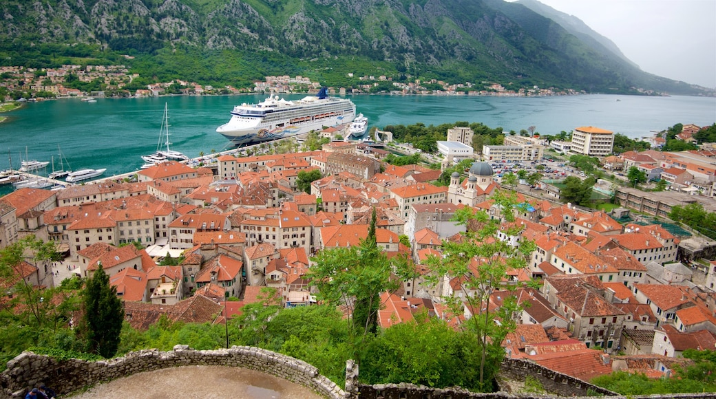 Kotor featuring a coastal town, cruising and general coastal views