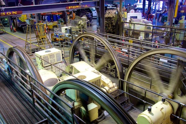 Cable Car Museum montrant vues intérieures et patrimoine historique