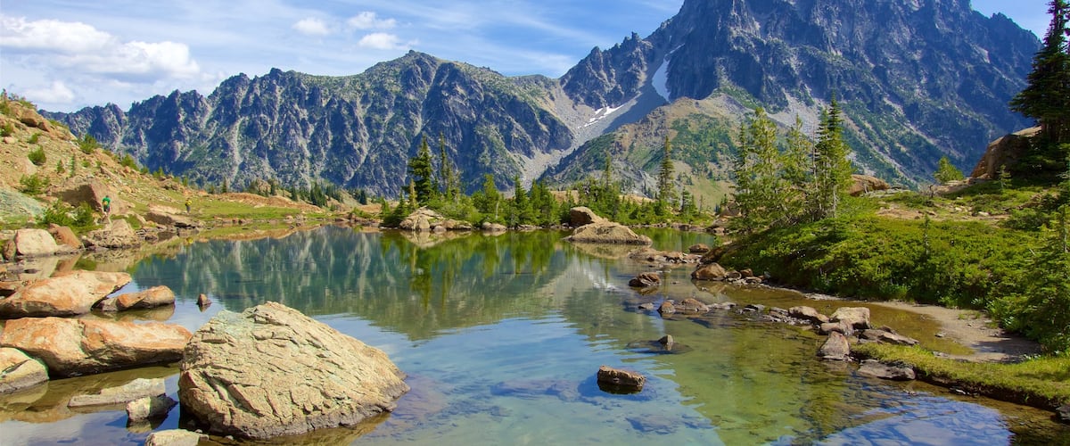 Wenatchee - Lake Chelan which includes tranquil scenes, a river or creek and mountains